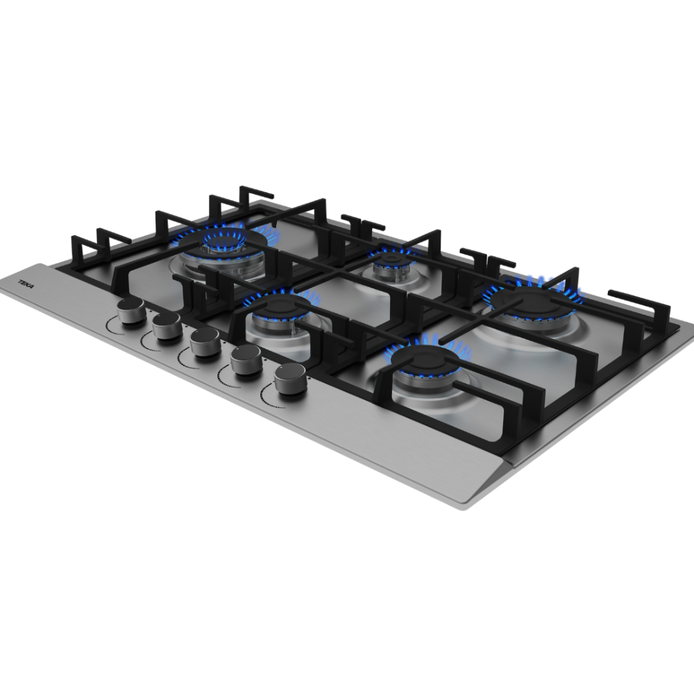 כיריים גז 5 להבות 75 ס”מ Teka תקה GSC-75320 נירוסטה - יבואן רשמי