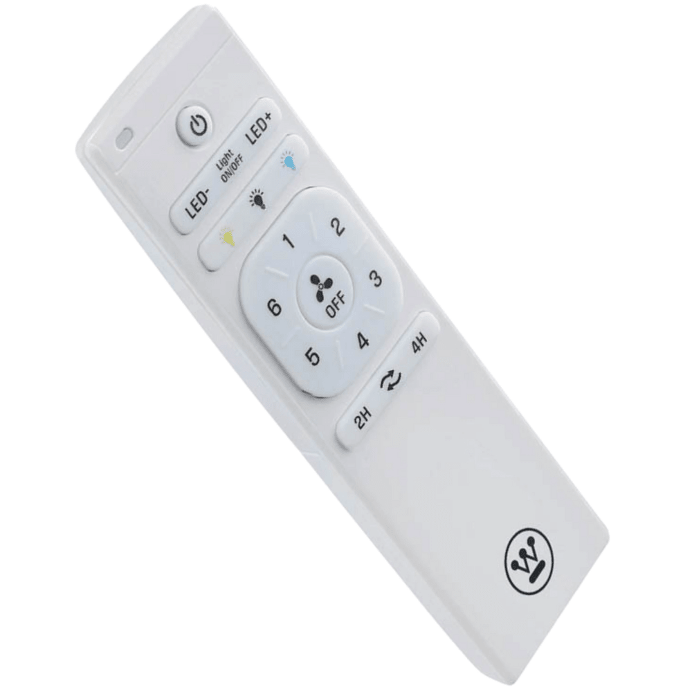 מאוורר תקרה ותאורה פנים/ חוץ עם שלט Westinghouse jessica 52" 24W - צבע שחור בשילוב מהגוני - K.B.V