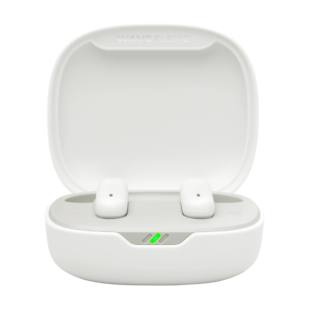 אוזניות אלחוטיות JBL Vibe Flex 2 TWS IP54 - צבע לבן שנה אחריות ע"י - יבואן הרשמי