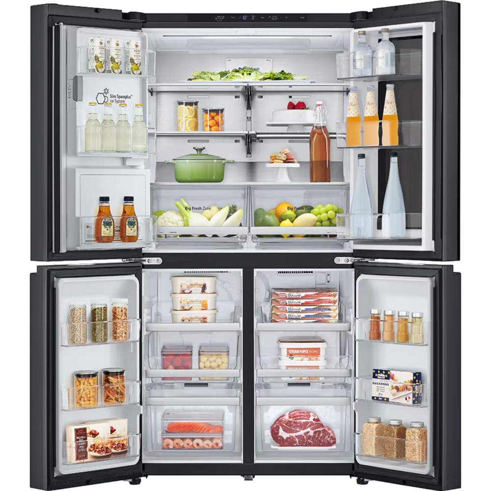 מקרר מקפיא תחתון 4 דלתות LG אל ג'י GR-730BINS - יבואן רשמי