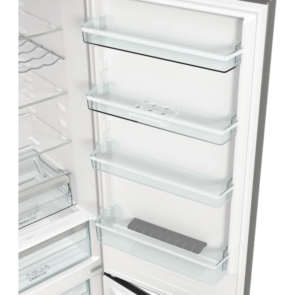 מקרר מקפיא תחתון 353 ליטר Gorenje NRK6202AXL4 - גימור נירוסטה