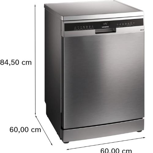 מדיח כלים עומד רחב 60 ס"מ Siemens IQ300 SN23EI03ME - צבע דמוי נירוסטה - יבואן רשמי