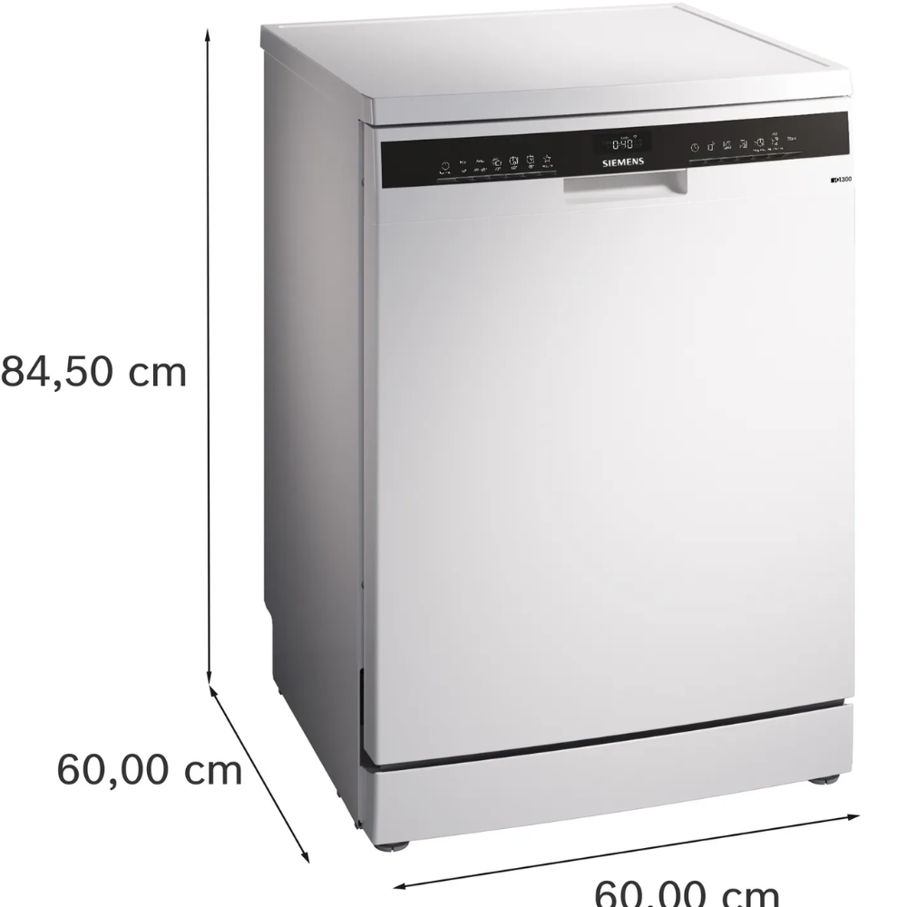 מדיח כלים עומד רחב 60 ס"מ Siemens IQ300 SN23EW28AE - צבע לבן - יבואן רשמי