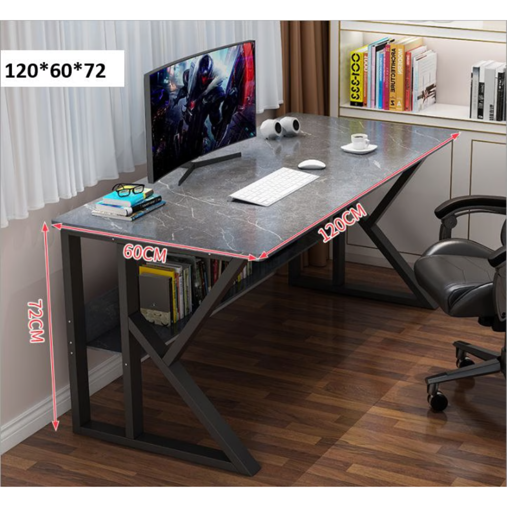 שולחן מחשב רוחב 120 ס"מ דגם RSM-5038 צבע אפור ROSSO ITALY - יבואן רשמי