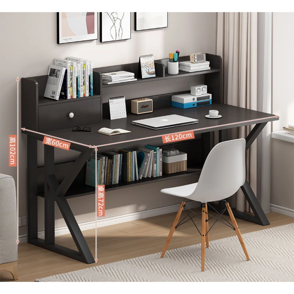 שולחן מחשב דגם RSM-5036 רוחב 120 ס"מ צבע שחור Rosso Italy - יבואן רשמי