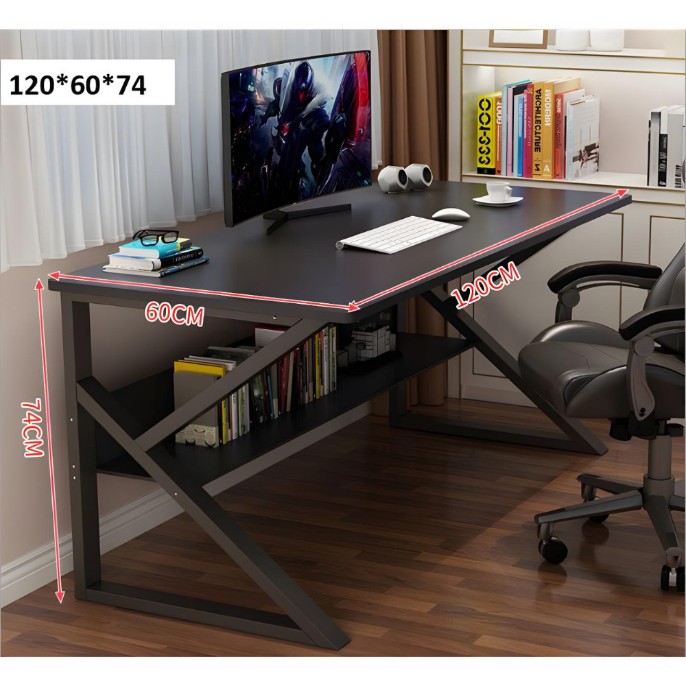 שולחן מחשב דגם RSM-5034 רוחב 1.2 מטר צבע שחור ROSSO ITALY - יבואן רשמי