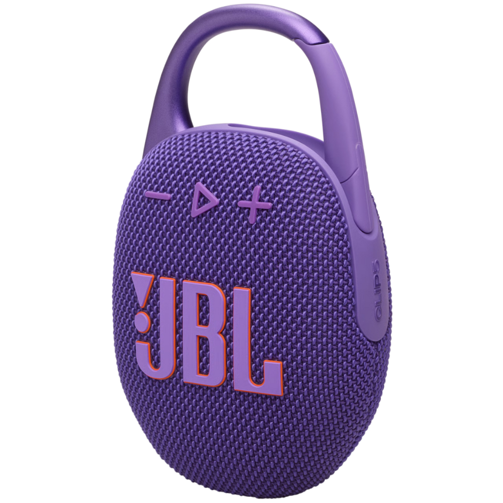 רמקול אלחוטי JBL Clip 5 IP67 7W - צבע סגול שנה אחריות ע"י - יבואן הרשמי