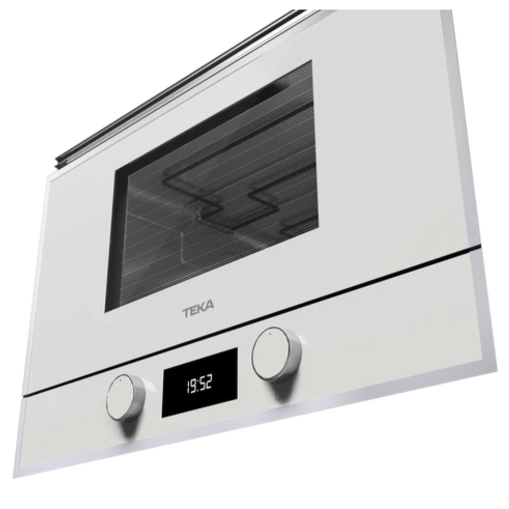 מיקרוגל משולב גריל בנוי גובה 38 ס”מ Teka תקה ML 822 BIS white זכוכית לבנה - יבואן רשמי