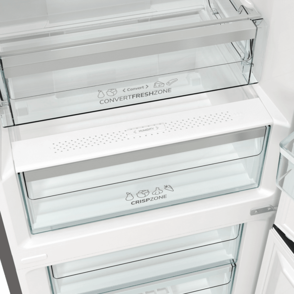 מקרר מקפיא תחתון 353 ליטר Gorenje NRK6202AXL4 - גימור נירוסטה - K.B.V