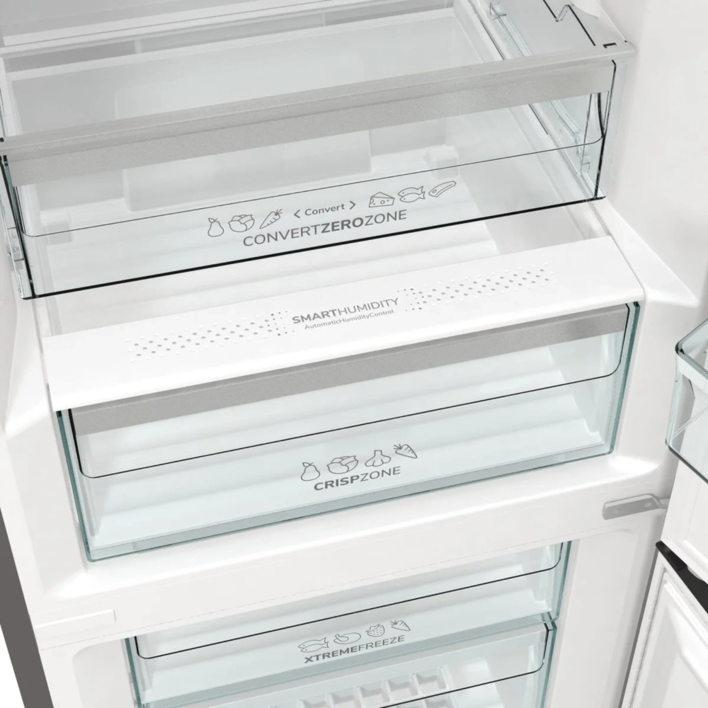 מקרר מקפיא תחתון 326 ליטר Gorenje HY-NRC6193SXL5 - יחידה - גימור נירוסטה - יבואן רשמי