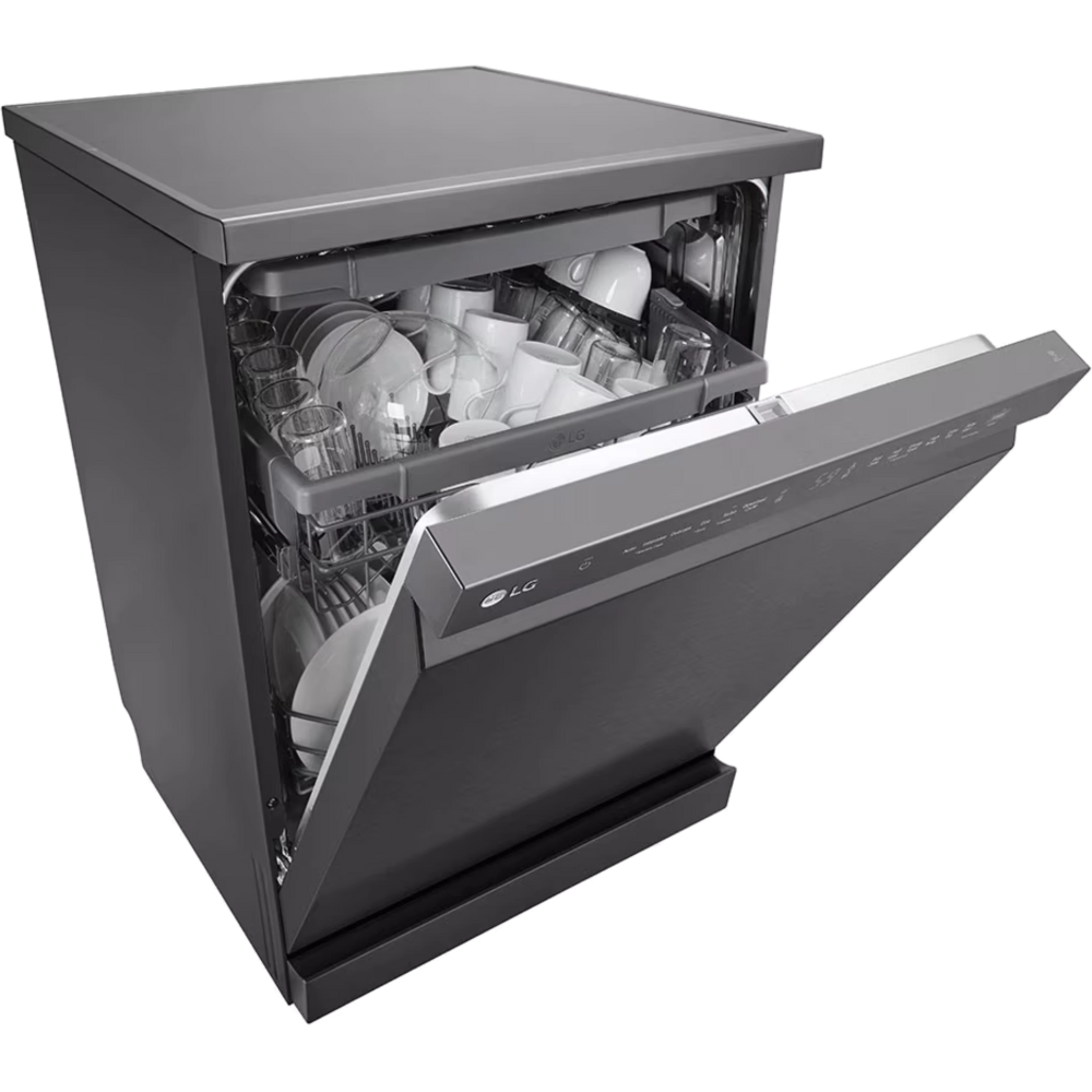 מדיח כלים רחב 14 מערכות כלים LG DFC513FM - גימור נירוסטה מושחרת - יבואן רשמי
