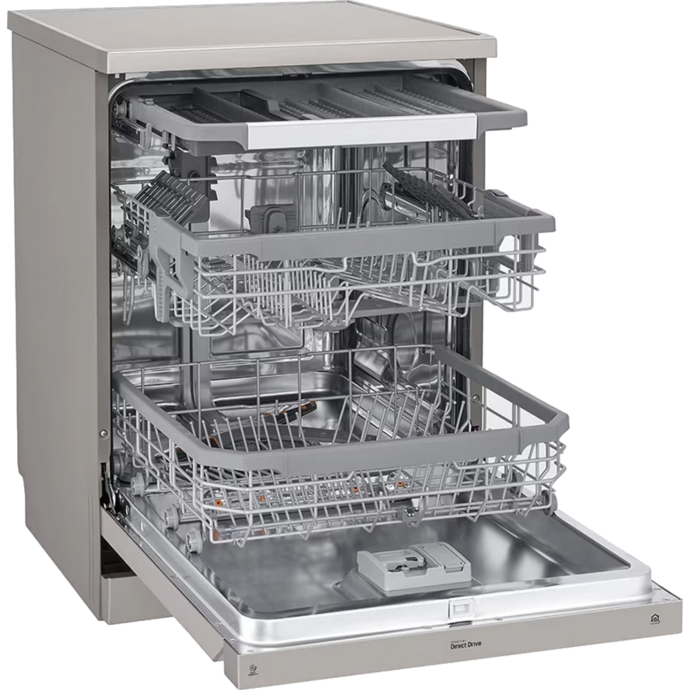 מדיח כלים 14 מערכות כלים LG DFC435FP - גימור נירוסטה - יבואן רשמי