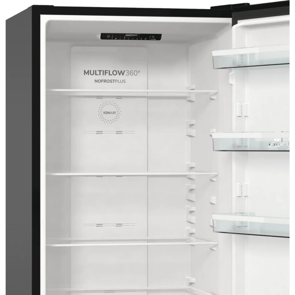 מקרר מקפיא תחתון 331 ליטר Gorenje HY-NRK6202EBXL4 - גימור נירוסטה מושחרת - K.B.V
