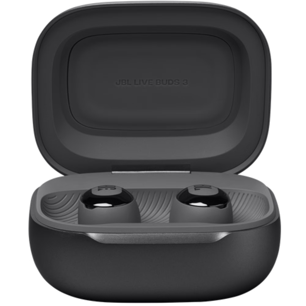 אוזניות אלחוטיות JBL Live Buds 3 - צבע שחור שנה אחריות ע"י - יבואן הרשמי