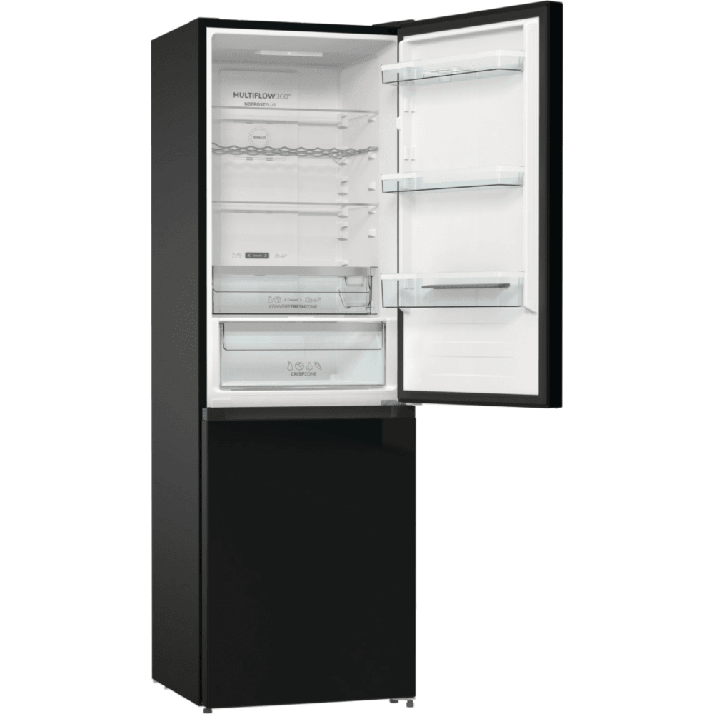 מקרר מקפיא תחתון 330 ליטר Gorenje NRK-6192-ABK - גימור שחור - K.B.V