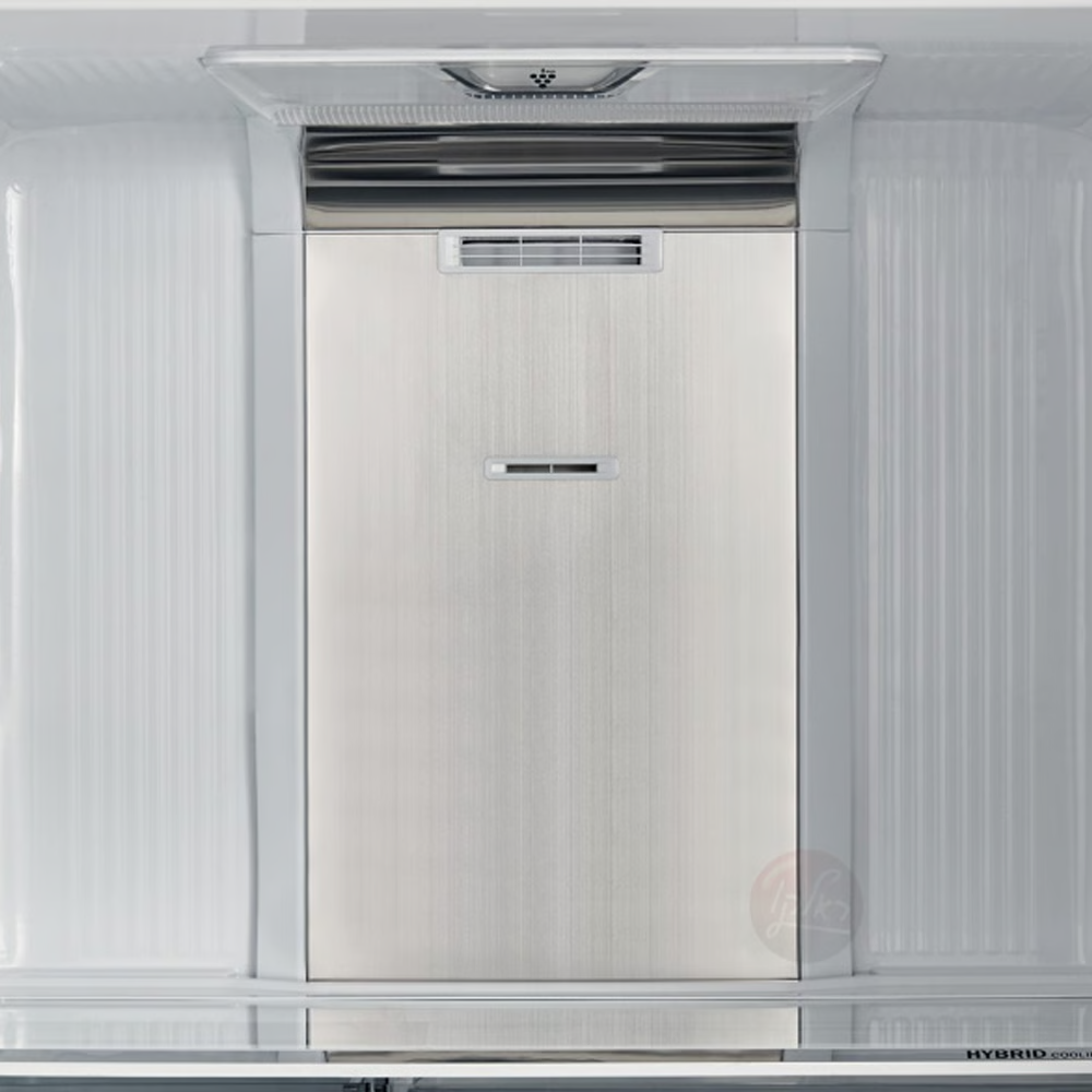 מקרר 5 דלתות מקפיא תחתון 661 ליטר נטו Sharp SJ-9731 עם התקן שבת מובנה - גימור זכוכית שחורה - יבואן רשמי