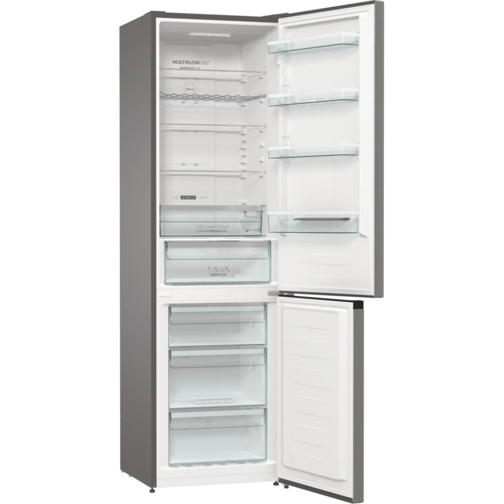 מקרר מקפיא תחתון 353 ליטר Gorenje NRK6202AXL4 - גימור נירוסטה