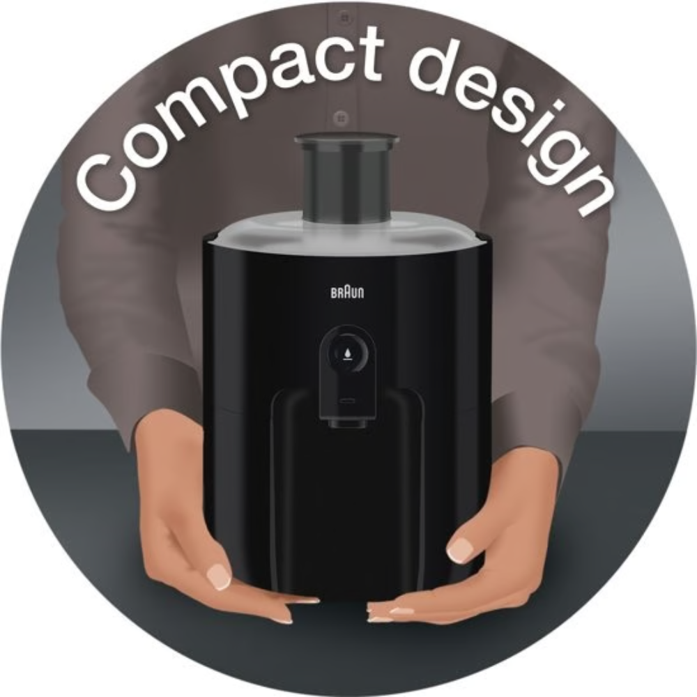 מסחטת פירות קשים שחור דגם BRAUN SJ3100BK - יבואן רשמי