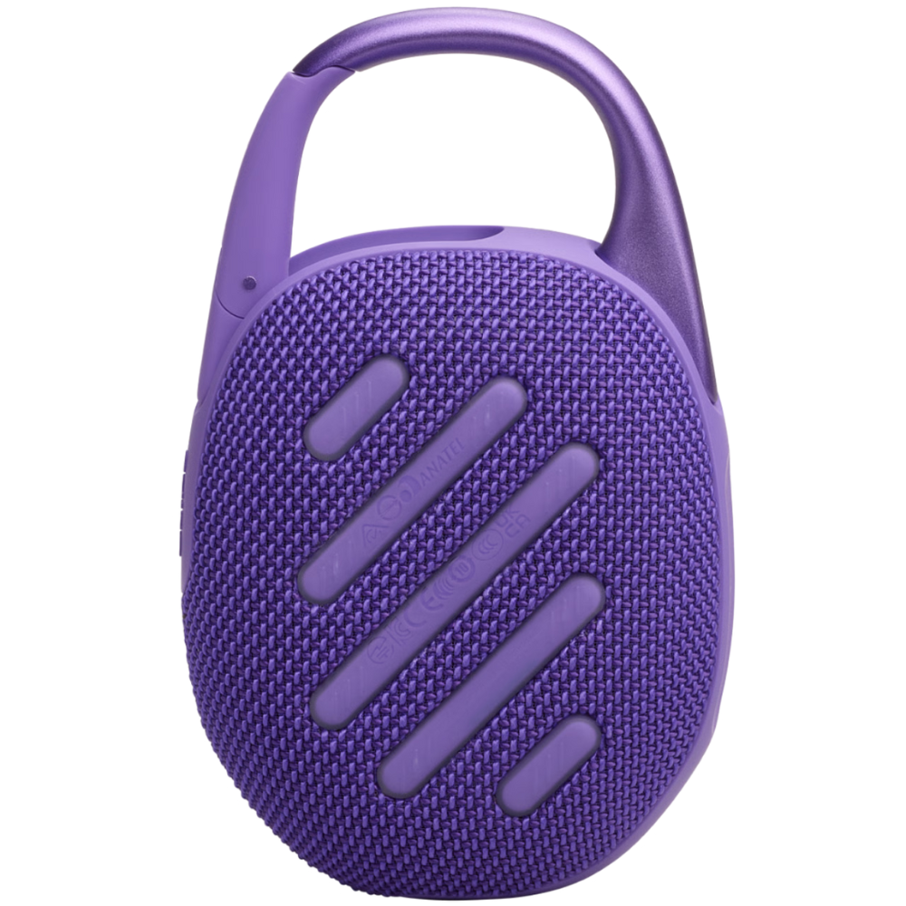 רמקול אלחוטי JBL Clip 5 IP67 7W - צבע סגול שנה אחריות ע"י - יבואן הרשמי