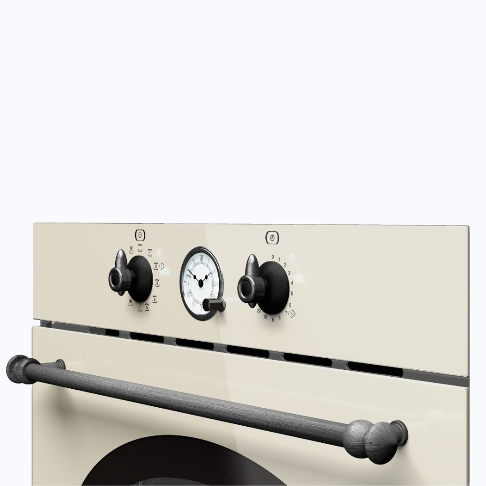 מיקרוגל בנוי קומפקטי בעיצוב כפרי MWR 32 Vanilla silver TEKA 3 פונקציות בישול - יבואן רשמי