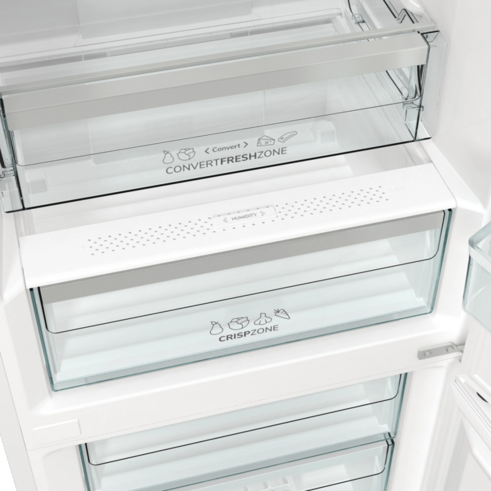 מקרר מקפיא תחתון 300 ליטר נטו Gorenje NRK6192AW4 - גימור לבן - יבואן רשמי