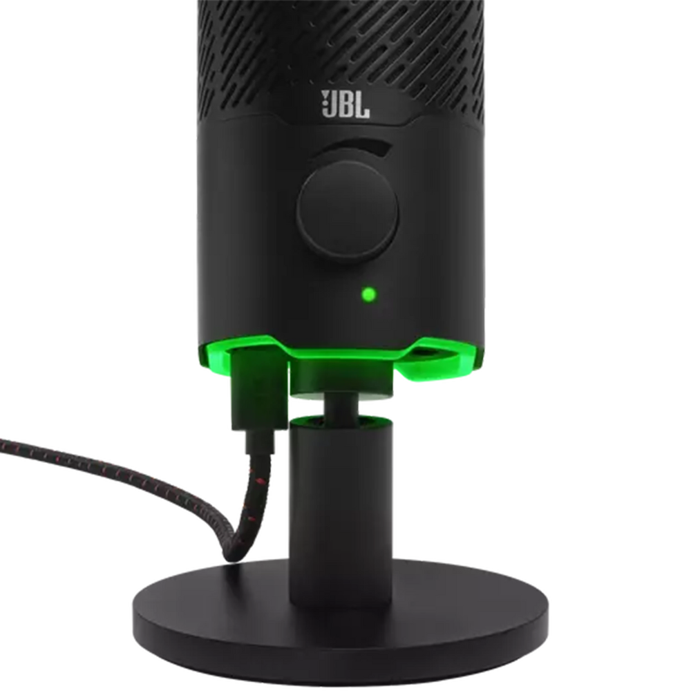 מיקרופון למחשב JBL Quantum Stream RGB - צבע שחור שנה אחריות ע"י - יבואן הרשמי