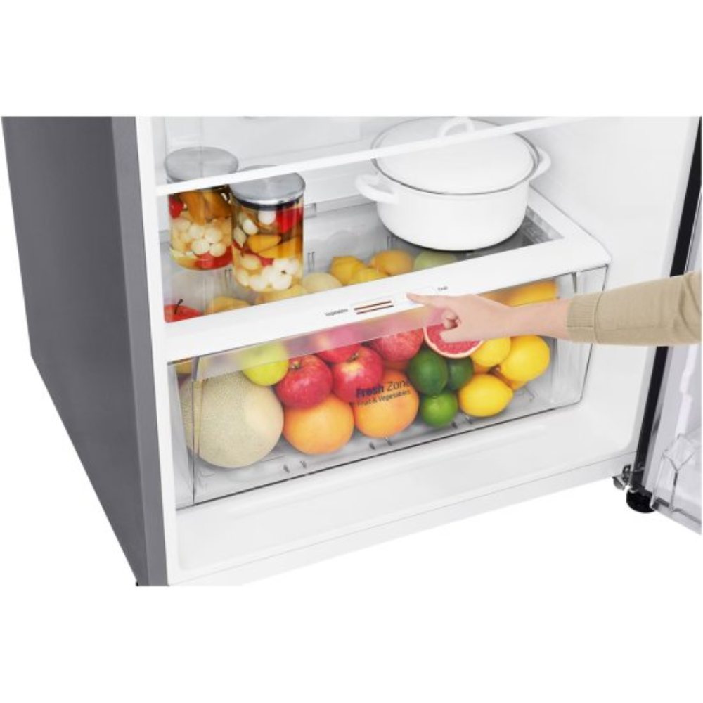 מקרר מקפיא עליון 438 ליטר דגם LG GR-B486IVSU נירוסטה מוברשת - יבואן רשמי