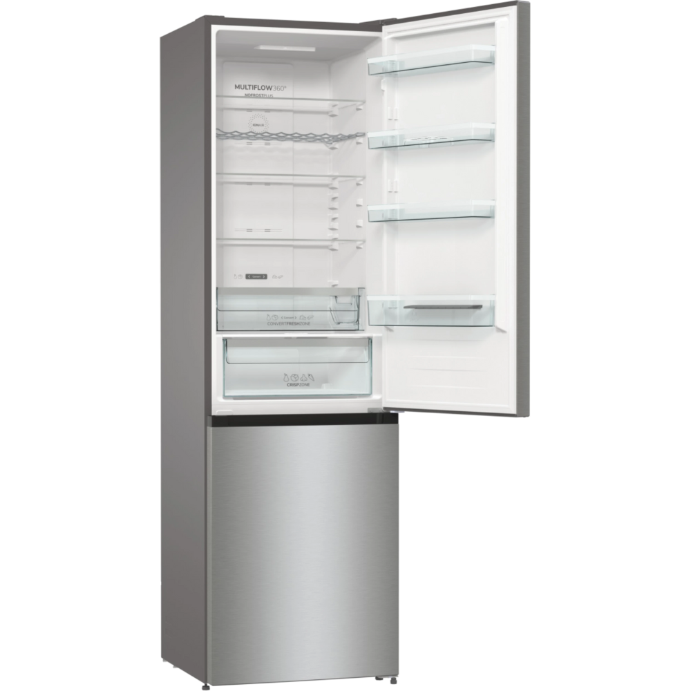 מקרר מקפיא תחתון 353 ליטר Gorenje NRK6202AXL4 - גימור נירוסטה