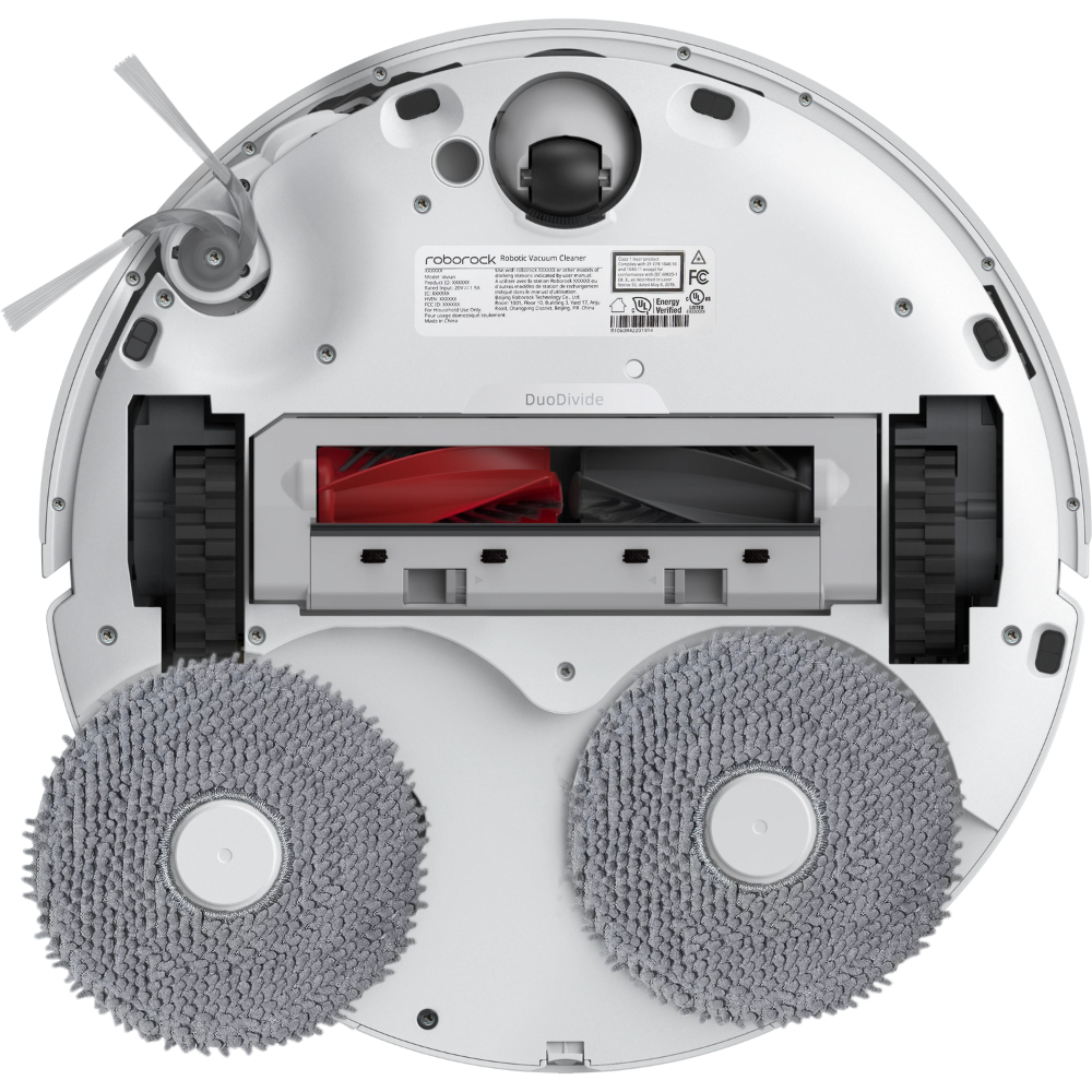 שואב אבק רובוטי שוטף Roborock Q Revo Curv - צבע לבן שנה אחריות ע"י - יבואן הרשמי