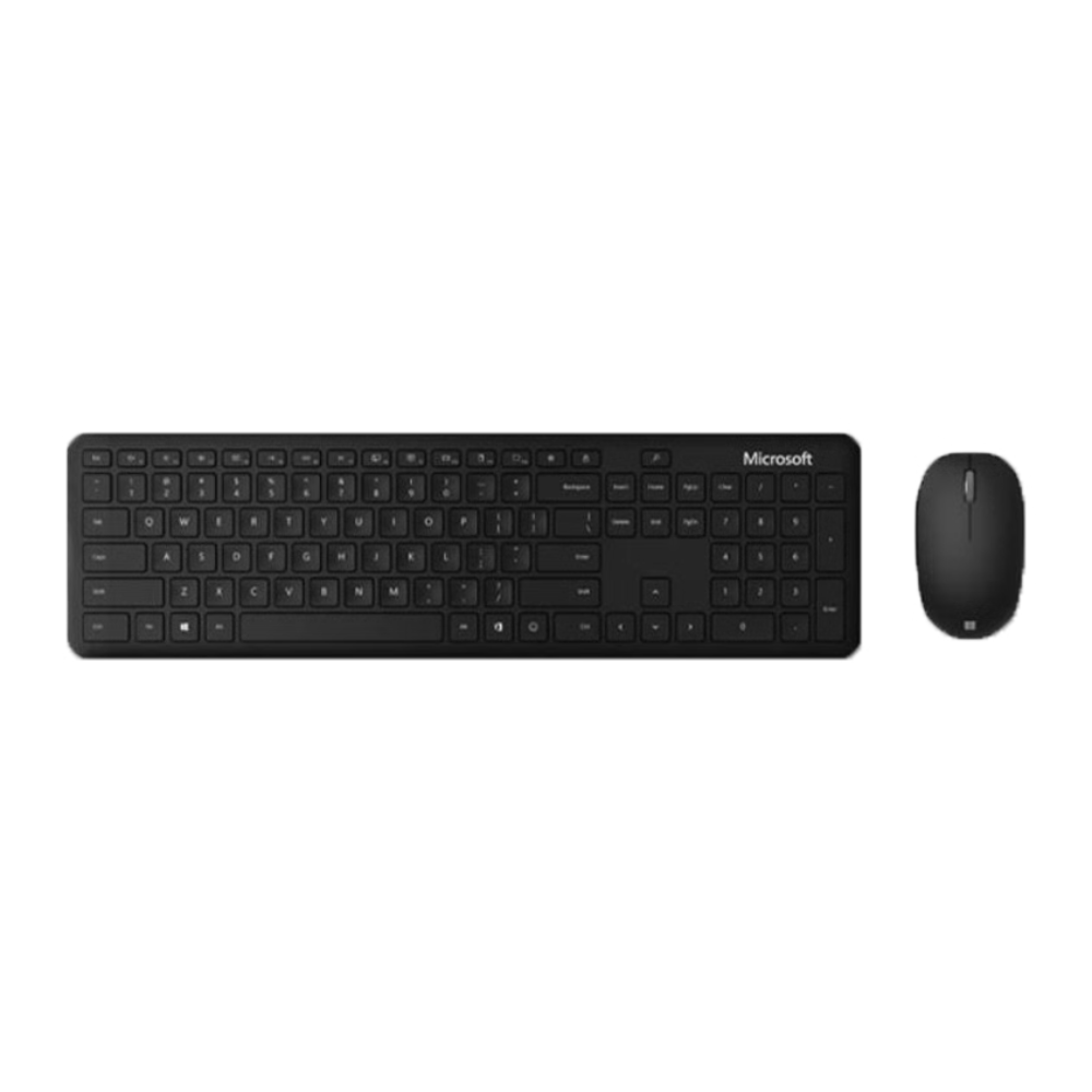סט מקלדת ועכבר Microsoft Bluetooth QHG-00015 - צבע שחור מט שנתיים אחריות ע"י - יבואן הרשמי