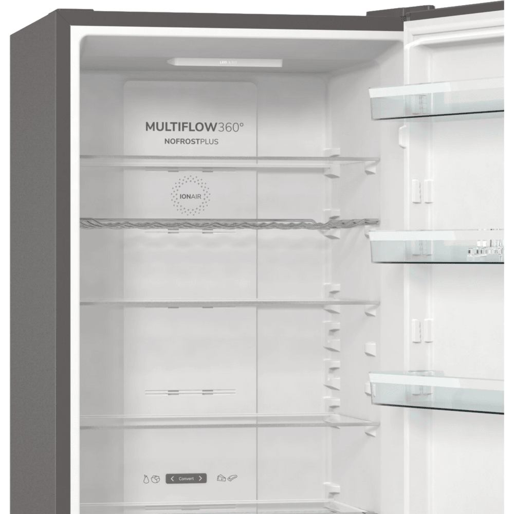 מקרר מקפיא תחתון 353 ליטר Gorenje NRK6202AXL4 - גימור נירוסטה - K.B.V