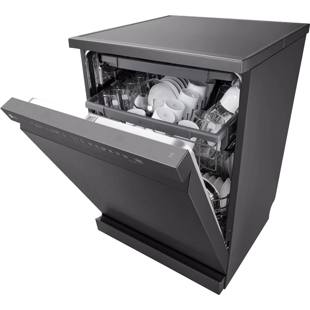 מדיח כלים רחב 14 מערכות כלים LG DFC513FM - גימור נירוסטה מושחרת - יבואן רשמי