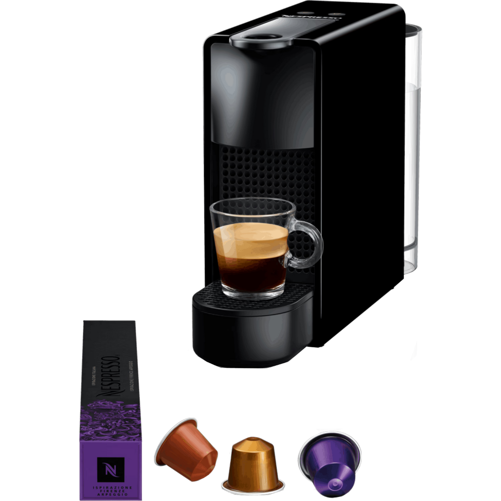 מכונות קפה Nespresso C30-IL-BK-NE Essenza Mini - צבע שחור אחריות ע"י היבואן הרשמי