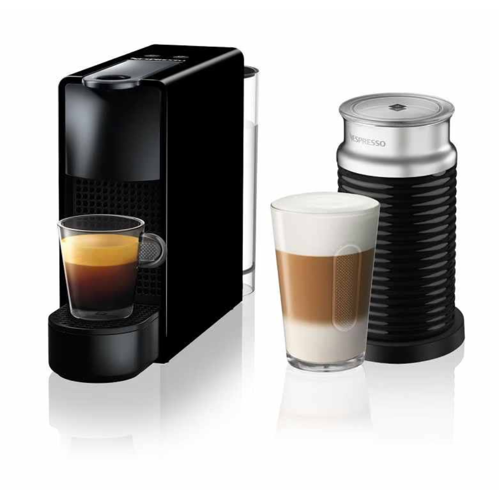 נספרסו+מקציף שחור Nespresso A3NC30-IL-BK-NE אסנזה - אחריות יבואן רשמי