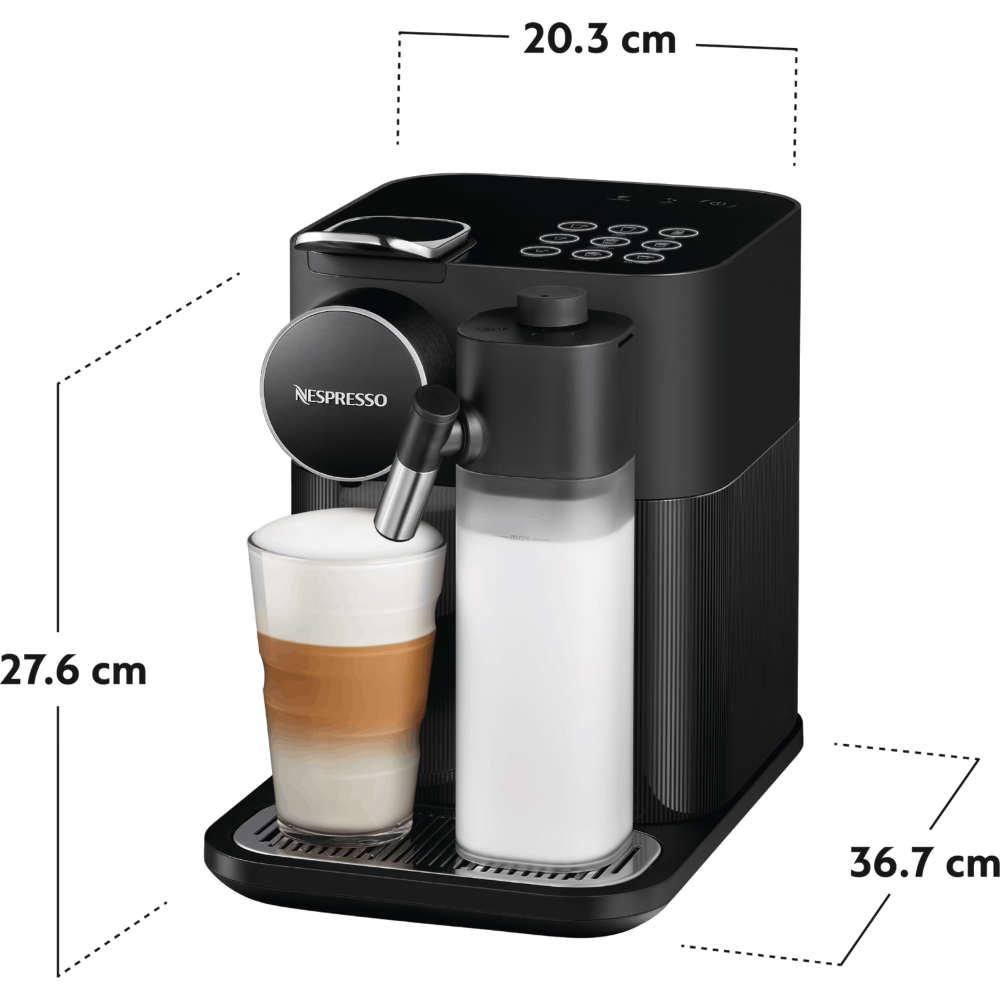 מכונת קפה Nespresso Gran lattissima F541 שחור -שנה אחריות ע"י היבואן הרשמי
