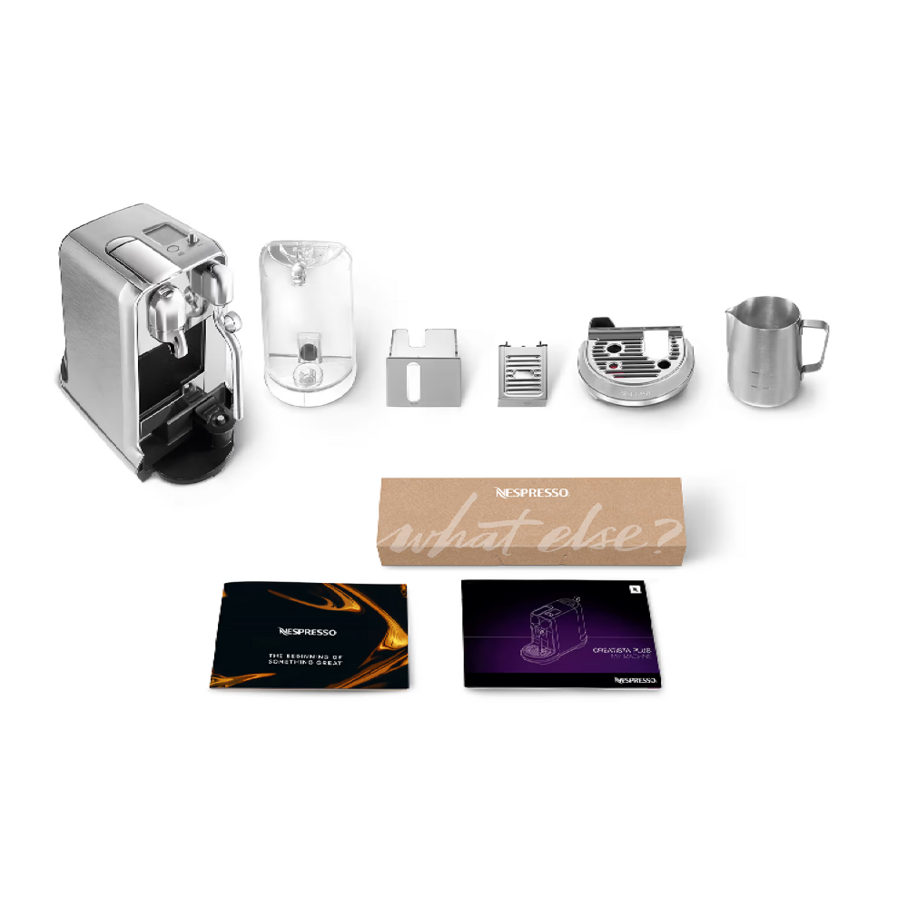 מכונות קפה Nespresso J520-IL-ME-NE Creatista Plus - בגימור פלדת אל חלד שנה אחריות ע"י היבואן הרשמי