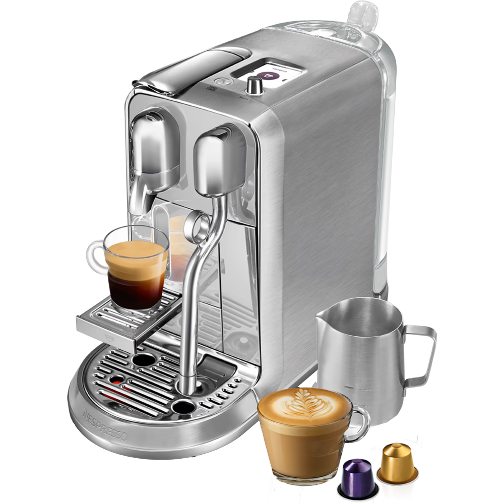 מכונות קפה Nespresso J520-IL-ME-NE Creatista Plus - בגימור פלדת אל חלד שנה אחריות ע"י היבואן הרשמי