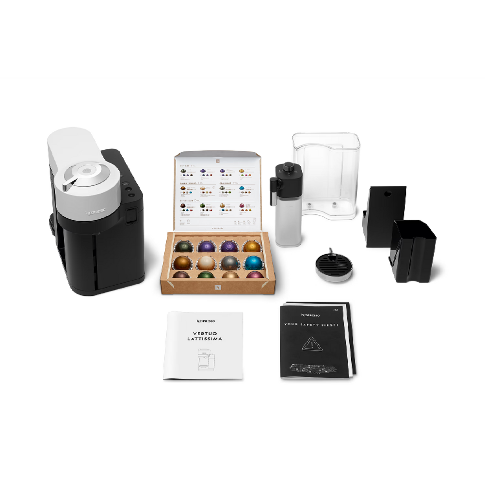 מכונת קפה Nespresso Vertuo Lattissima GDV5-IL-WH-NE - צבע לבן שנה אחריות ע"י היבואן הרשמי