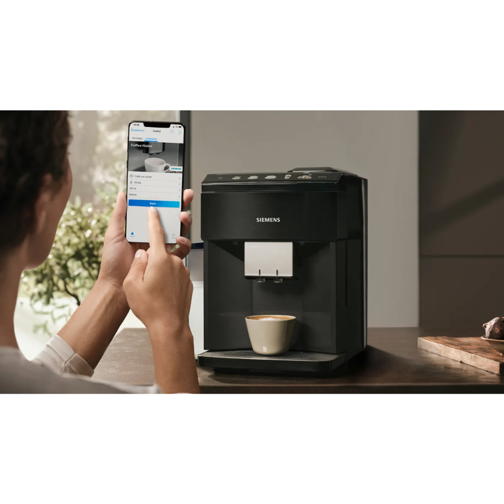 מכונת קפה אוטומטית Siemens EQ.500 Integral TQ518RX3 - צבע שחור - שנתיים אחריות יבואן רשמי