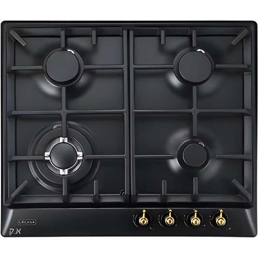 כיריים גז אמייל 60 ס"מ לקאזה דגם LCT60RBIRON שחור כפרי - יבואן רשמי