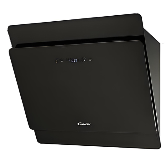 קולט אדים 90 סמ CVMA90N וורטיקלי זכוכית שחורה CANDY - יבואן רשמי