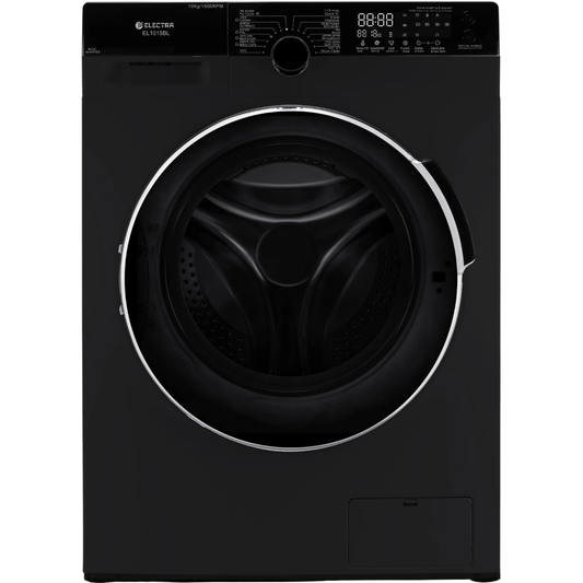 מכונת כביסה פתח חזית 10 ק"ג Electra EL1015BL במהירות 1500 סל"ד - צבע שחור