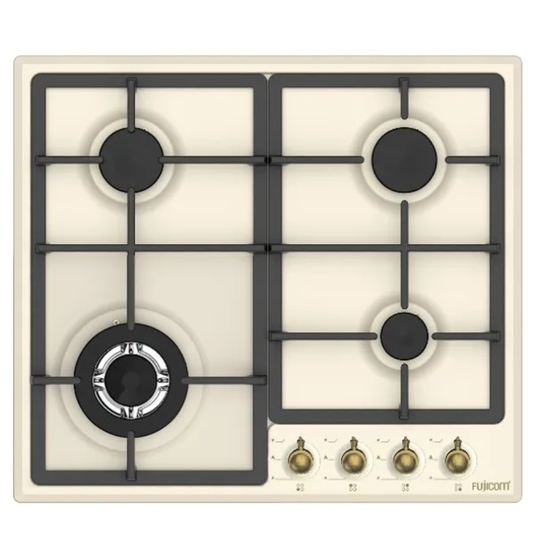 כיריים גז 60 ס"מ פוג'יקום דגם FJ-GHRT4B שמנת - יבואן רשמי