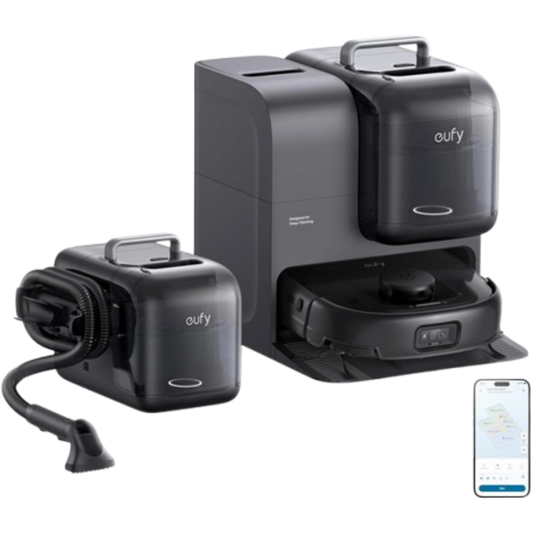 שואב אבק רובוטי משולב Anker Eufy E28 Omni - צבע שחור שנתיים אחריות ע"י - יבואן הרשמי