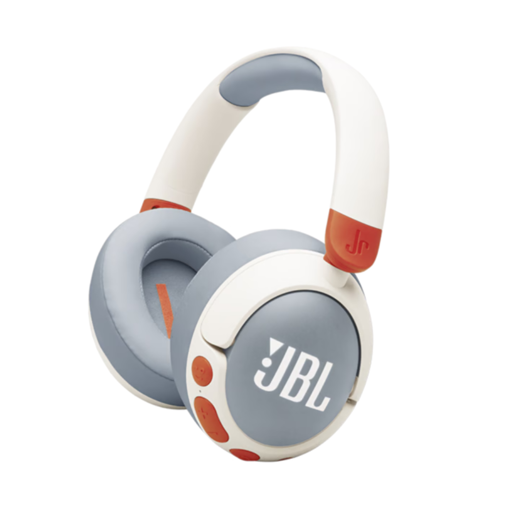 אוזניות קשת לילדים כולל סינון רעשים JBL JR470NC - צבע לבן אחריות ע"י - יבואן הרשמי