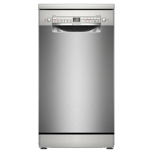 מדיח כלים צר 2 סלסלאות Bosch E58HKI2SPS - צבע נירוסטה תוצרת פולין