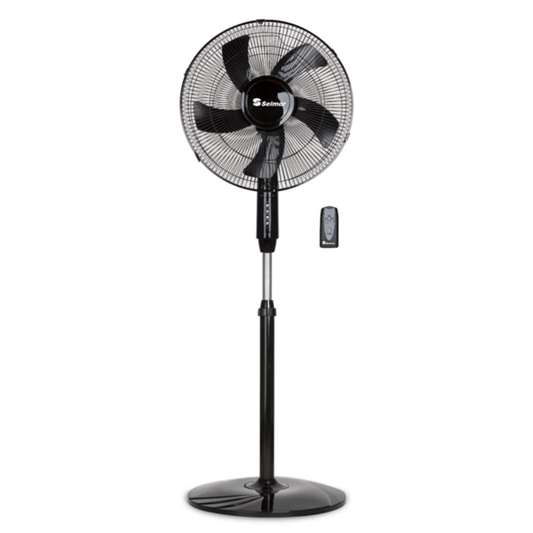 מאוורר עמוד יוקרתי דיגיטלי כולל שלט 16" Selmor SE-2535 - צבע שחור אחריות ע"י - יבואן הרשמי