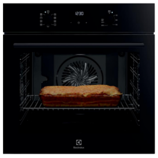 תנור אפייה בנוי תוצרת גרמניה 71 ליטר שחור דגם Electrolux EOH74279K| אחריות יבואן רשמי תוצרת גרמניה