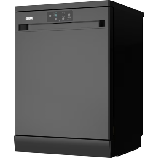 מדיח כלים עומד 60 ס"מ ג'נרל דגם GE2411FB נירוסטה מושחרת - יבואן רשמי