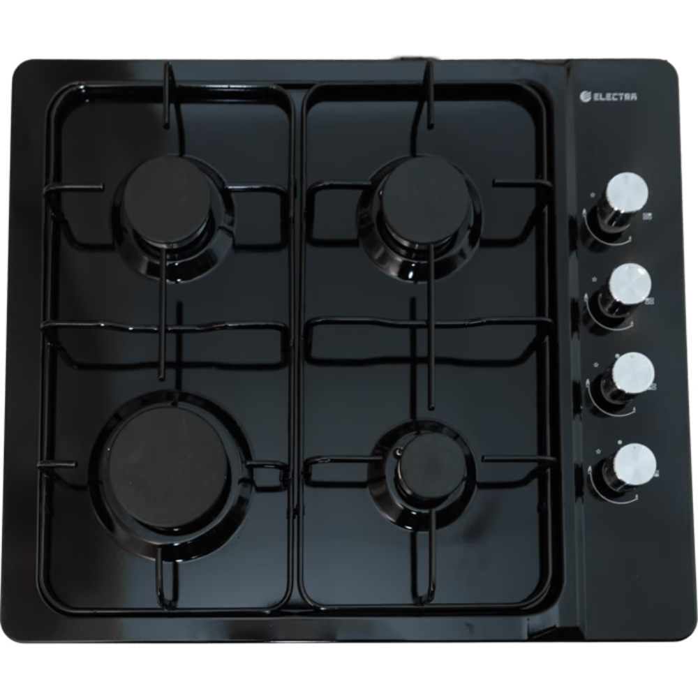 כיריים גז 4 להבות Electra EL4034BL - גימור שחור אחריות ע"י - יבואן הרשמי